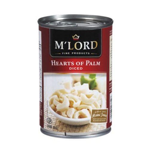 [49770] M'LORD DICED HEARTS OF PALM 398ML