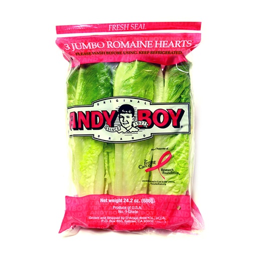 [59722] Lettuce Romaine Andy Boy 3pk