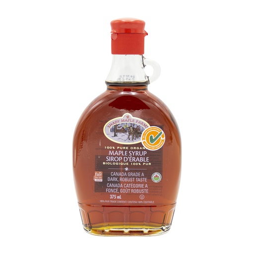 [50180] Shady Maple Farms Organic Maple Syrup #1 375Ml