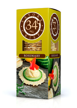 [50396] 34 Degrees Savory Crisps Rosemary 127G