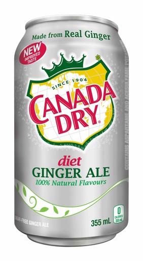 [50554] Canada Dry Diet Ginger Ale 355Ml
