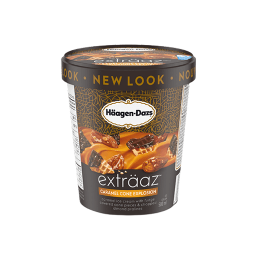 [367885] Haagen Dazs Exträaz Caramel Cone Explosion Ice Cream 500Ml