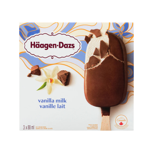 [50815] Haagen Dazs Van. Milk Choc 3pk