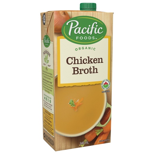 [51096] Pacific Organic Free Range Chicken Broth 946Ml