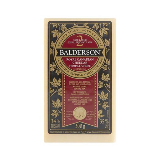 Balderson Cheddar Cheese Aged 2 Years 280G
