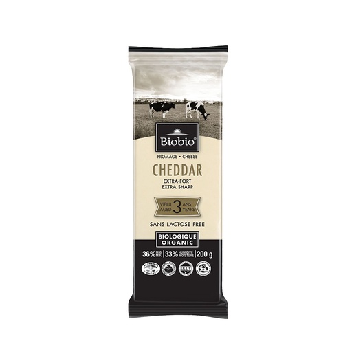 Biobio Organic 3 Year Cheddar Cheese 200G