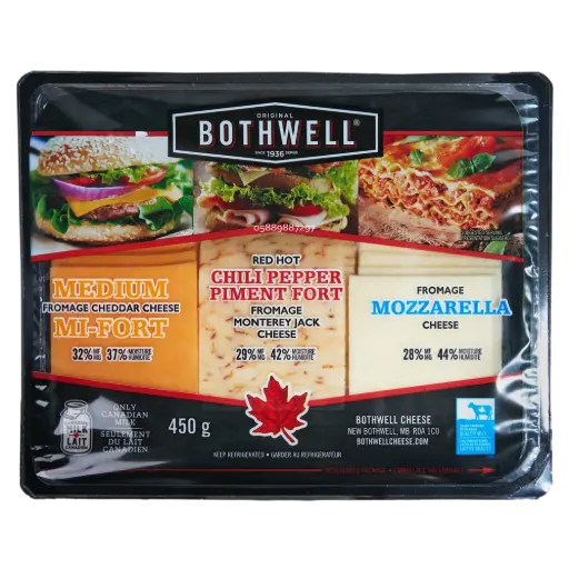 Bothwell  Sliced Varitey Pack Cheese 450G