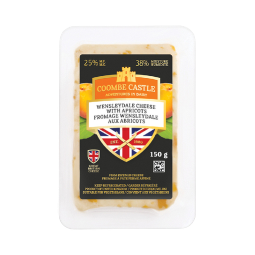 Coombe Castle Wensleydale With Apricots 150G