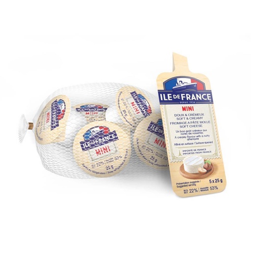 [150285] Ile De France Mini Brie Cheese 125G