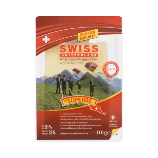 [484900] Le Superbe  Sliced Swiss Cheese 110G