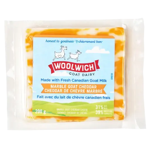 Woolwich  Marble Goat Cheddar Cheese 200G