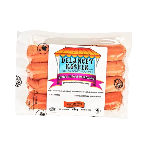 Delancey Kosher Jumbo All Beef Frankfurter 454g