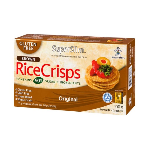 [51433] Want Want Superslim Brown Rice Crisps 100G 