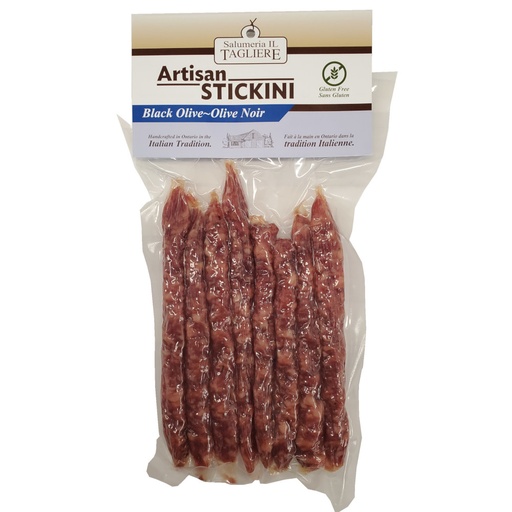 [166266] Salumeria Il Tagliere Gluten Free Black Olive Artisan Stickini 0.35lb