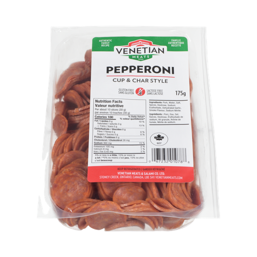 [409241] Venetian Meats Cup & Char Style Pepperoni 175G