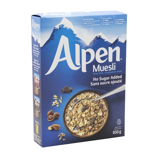 [51633] Alpen No Salt No Sugar Muesli Cereal 650G