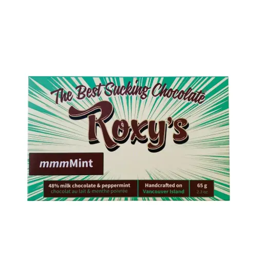 Roxy's Chocolate 48% Milk Chocolate Peppermint Bar 65G