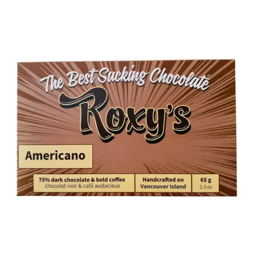 Roxy's Chocolate 75% Dark Chocolate Coffee Bar 65G