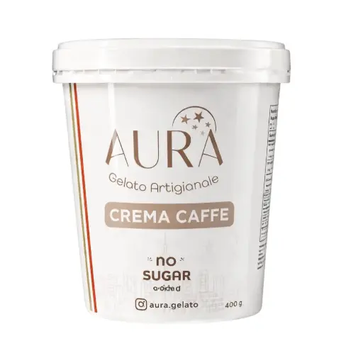 Aura Gelato Artigianale  Crema Café No Sugar Added Gelato 400G