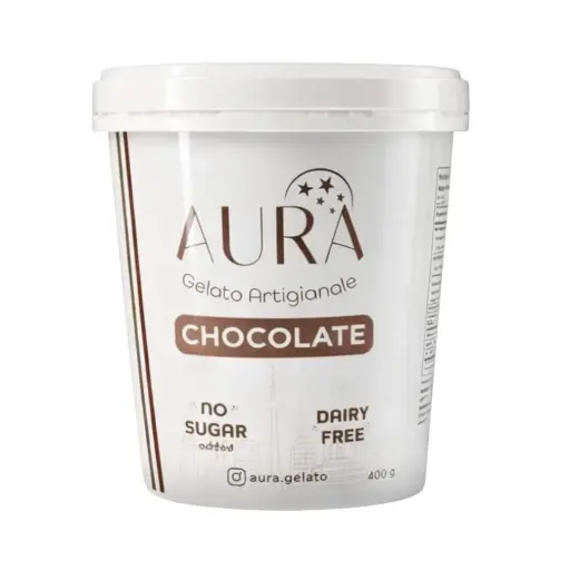 Aura Gelato Artigianale  Chocolate No Sugar Added Sorbet 400G