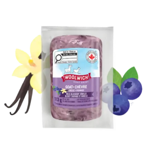Woolwich Soft Fresh Goat Cheese With Blueberries 113G