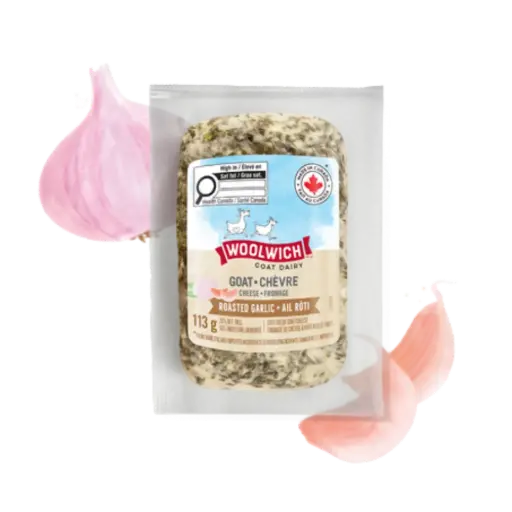 Woolwich Soft Fresh Goat Cheese With Roasted Garlic 113G