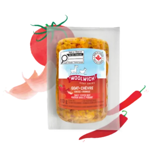 Woolwich Soft Fresh Goat Cheese With Red Peppers And Pir Pir 113G