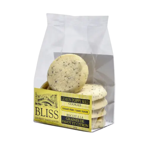 Bliss Sugar Free Lemon Poppy Seed Cookies 165G