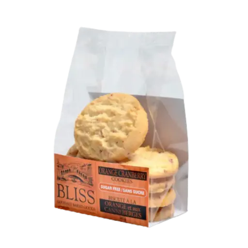 Bliss Sugar Free Orange Cranberry Cookies 165G