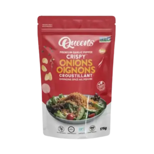 Queen's Premium Garlic Pepper Crispy Onion 175G