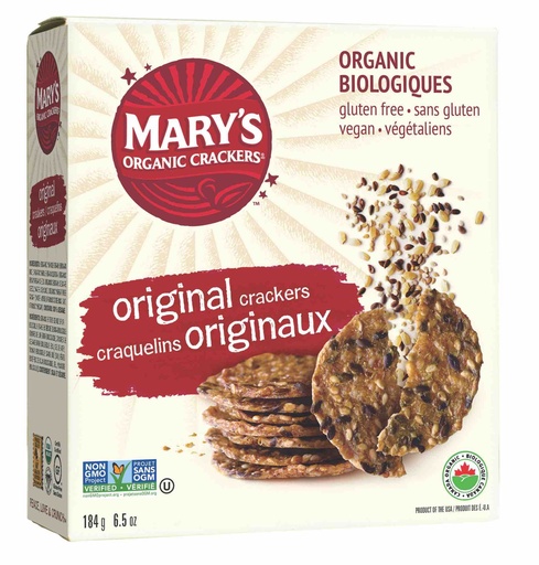 [53394] Mary's Organic Original Crackers 184G