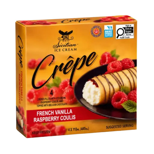 Sicilian Raspberry Crepes 12Ea