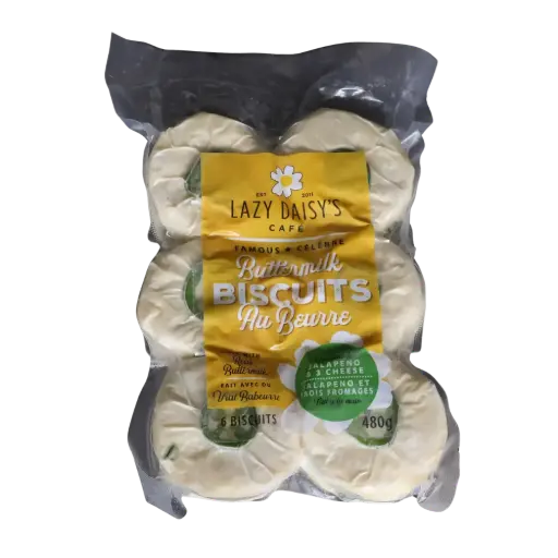 Lazy Daisy Jalapeno & Three Cheese Frozen Buttermilk Biscuits 510G