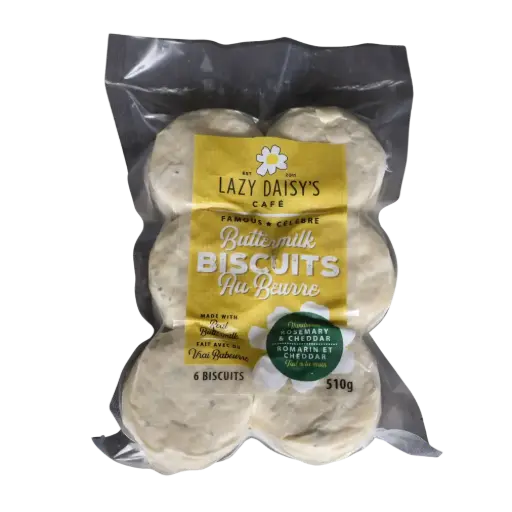 Lazy Daisy Rosemary & Cheddar Frozen Buttermilk Biscuits 510G