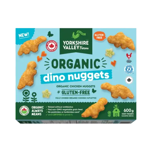 Yorkshire Valley Farms Organic Dino Chicken Nuggets 600G