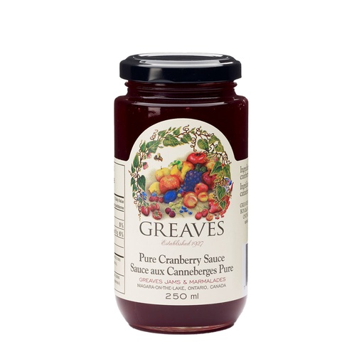 [54216] Greaves Cranberry Sauce 250Ml 