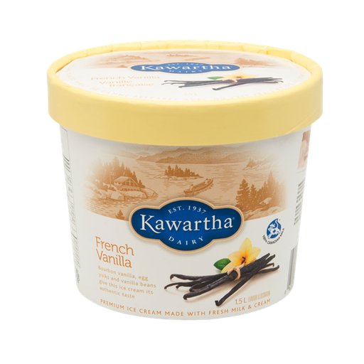 [54281] Kawartha French Vanilla Premium Ice Cream 1.5L