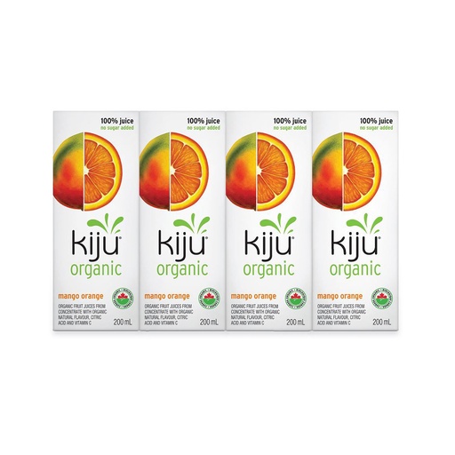 [54300] Kiju Organic Mango Orange 4X200Ml
