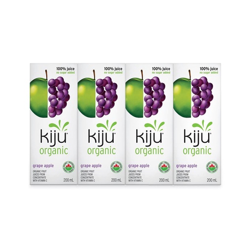 [54301] Kiju Organic Grape-Apple 4X200Ml