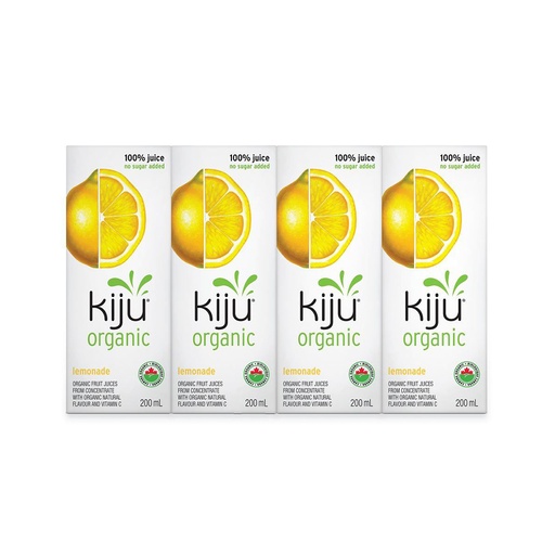 [54302] Kiju Organic Lemonade 4X200Ml