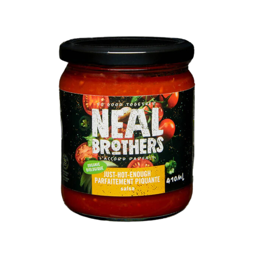 [54454] Neal Brothers Organic Just-Hot-Enough Salsa 410Ml