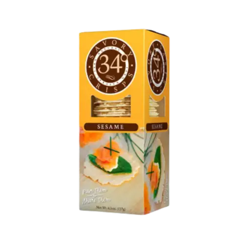 [54890] 34 Degrees Savory Sesame Crisps 127G