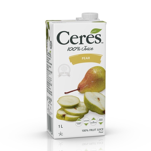 Ceres 100% Juice Pear 1lt