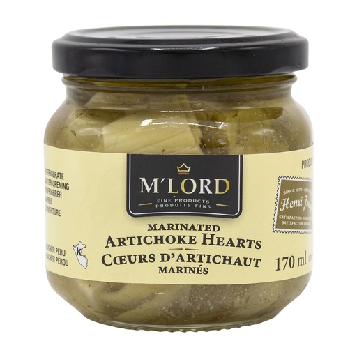 [55319] M'Lord  Marinated Artichoke Hearts 170Ml