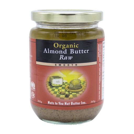 [55362] Nuts To You Organic Almond Butter Smooth 365G
